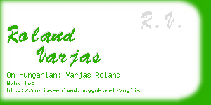 roland varjas business card